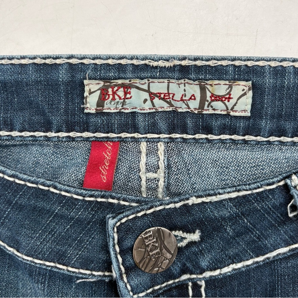 BKE Stella Boot Size 29 Dark Wash Bootcut Jeans Western Country Cowgirl Barn - Picture 5 of 8